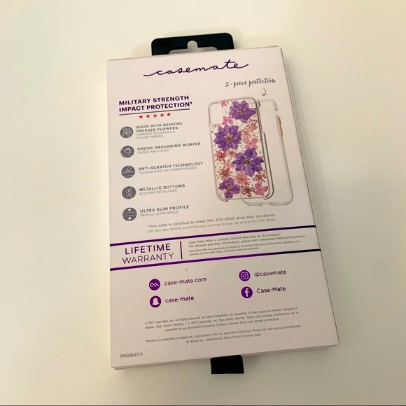 Case Mate Karat Petals IPhone X/Xs Case NWT - Picture 2 of 8
